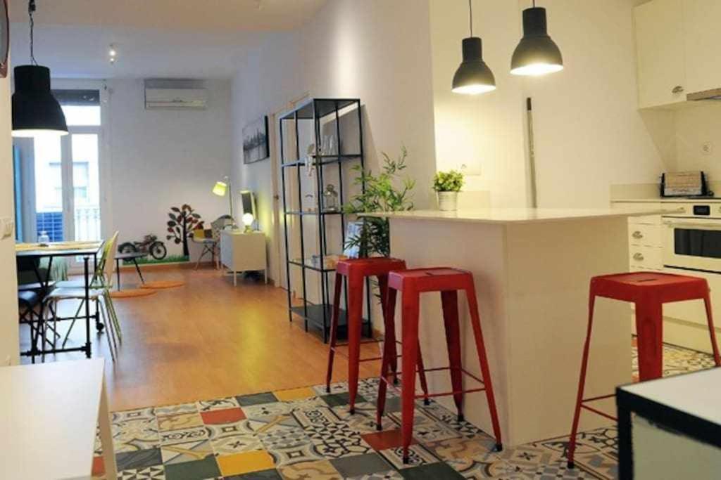 Calm Modern Apartment Barcellona Esterno foto